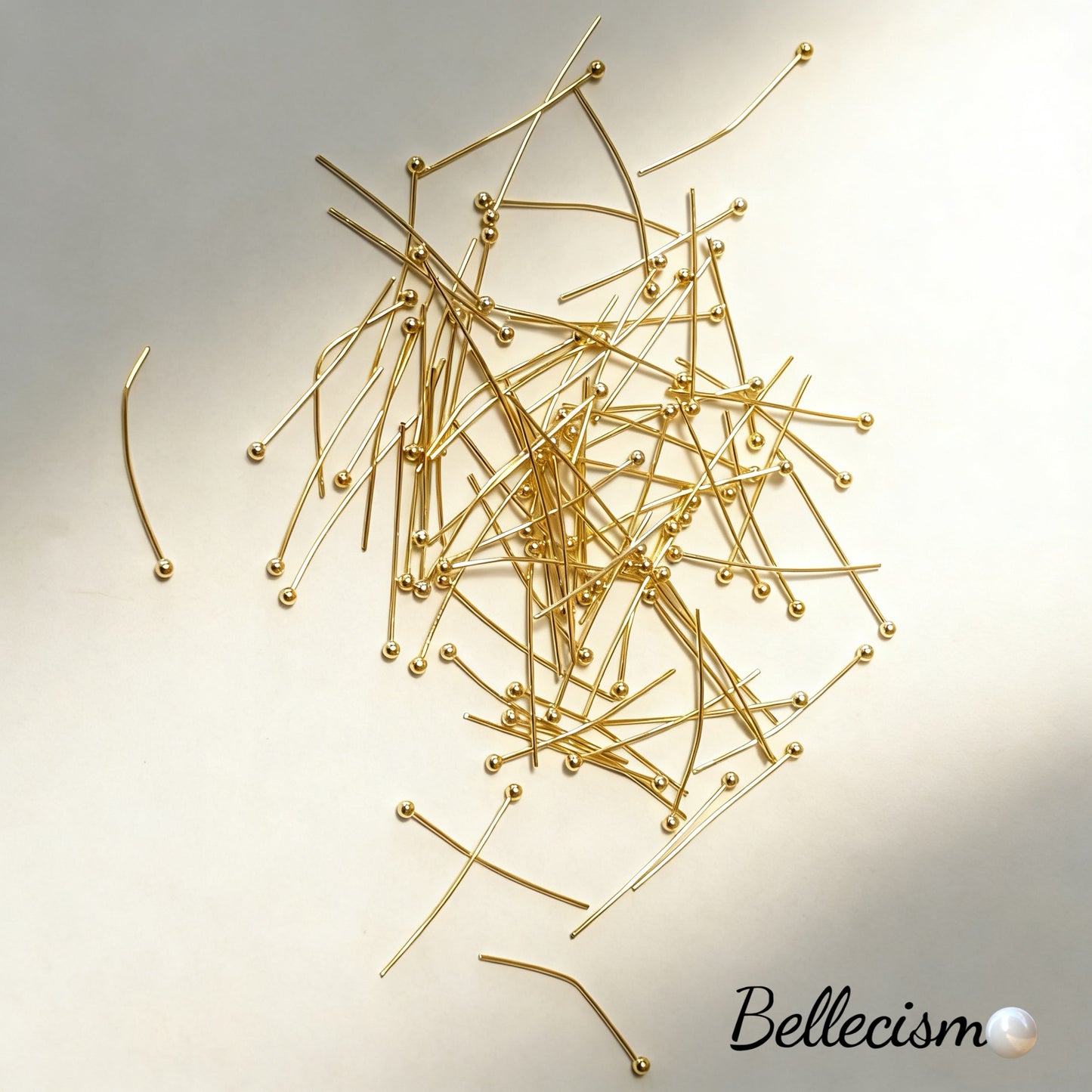 【Alfileres con punta】100 piezas/25mm/bronce