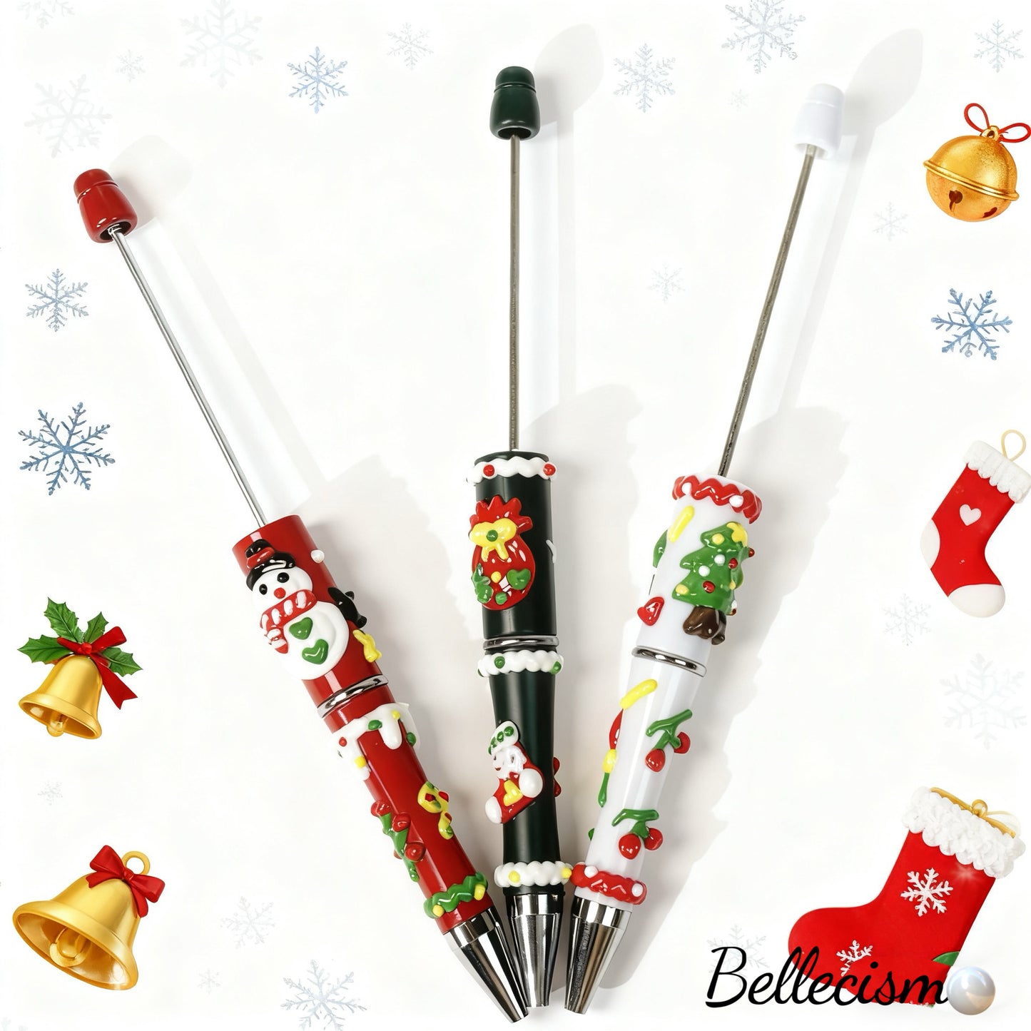 【Lapiceros navideños】lapiceros DIY/3 piezas/set