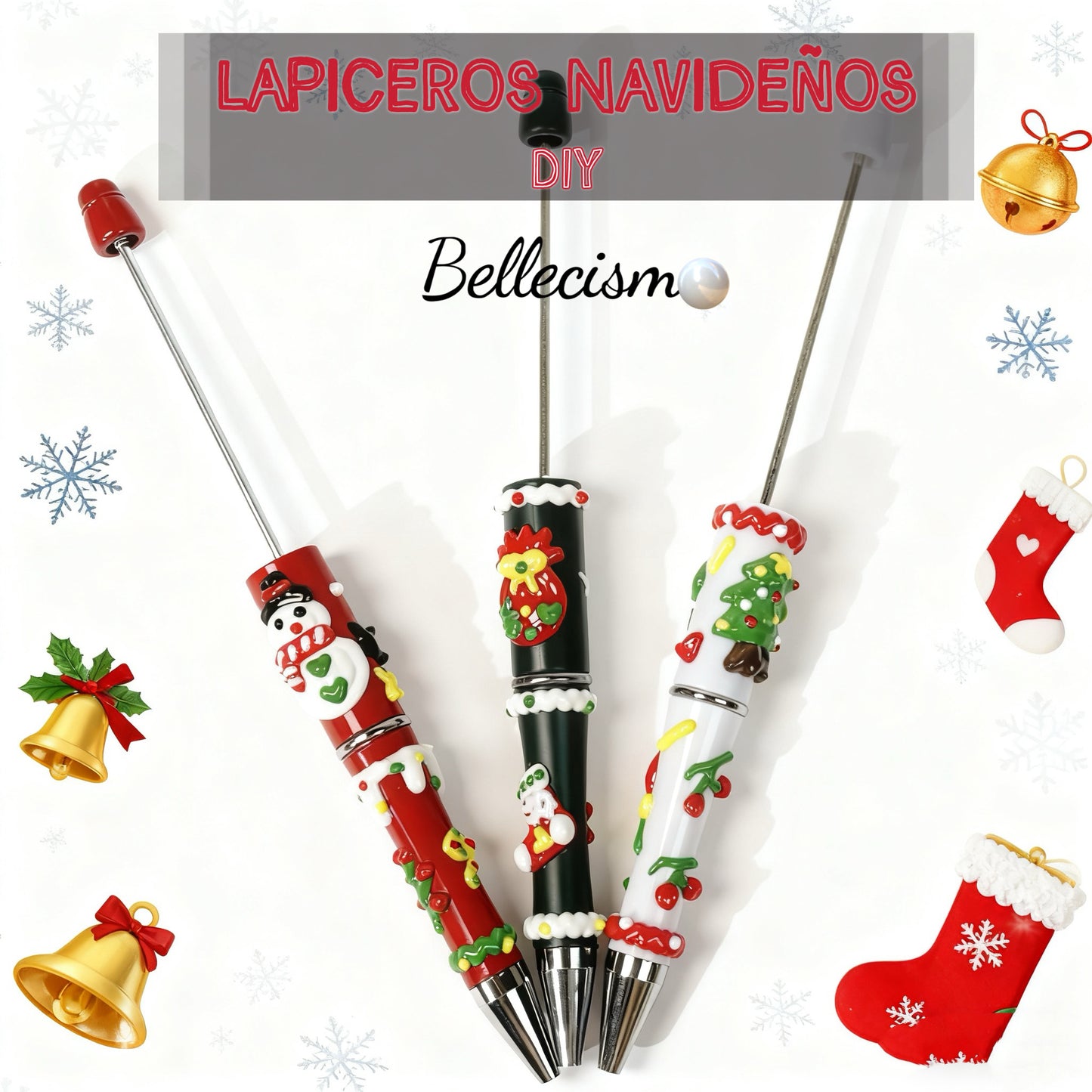 【Lapiceros navideños】lapiceros DIY