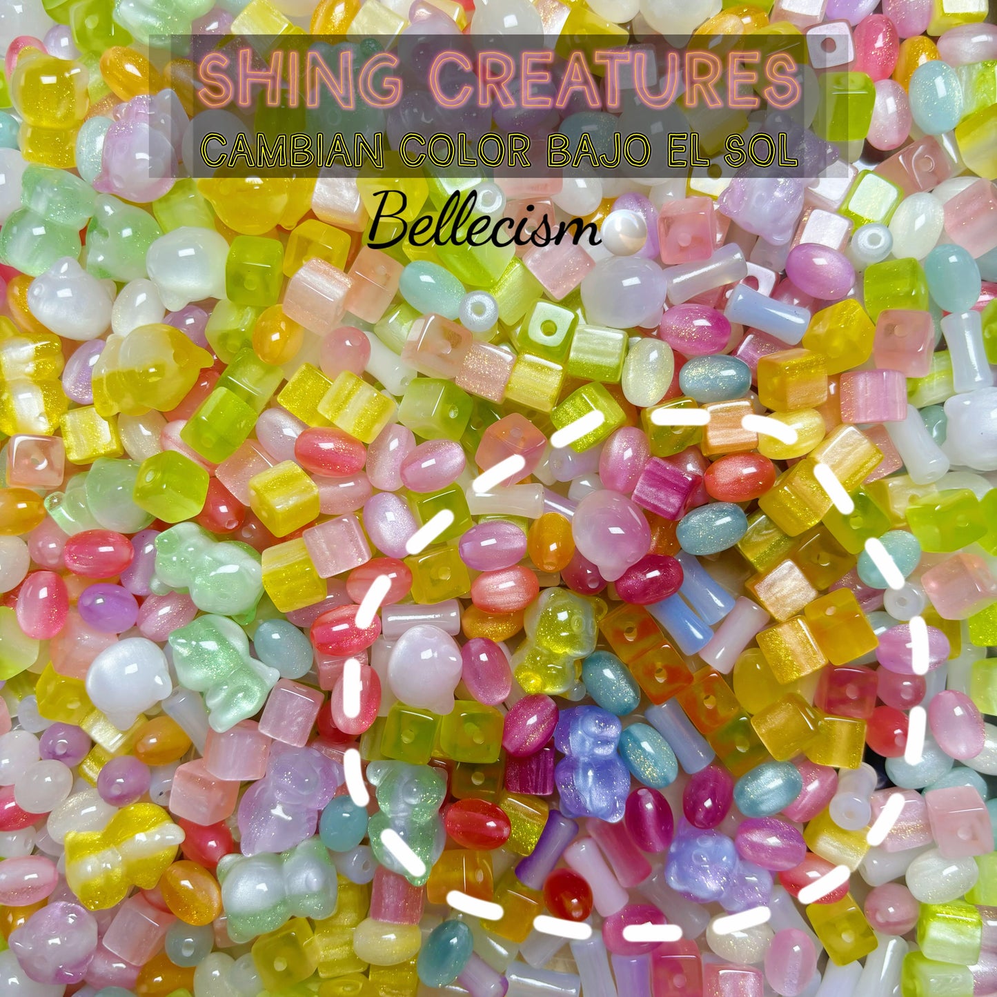 【Shing creatures】cuentas que cambian color bajo el sol