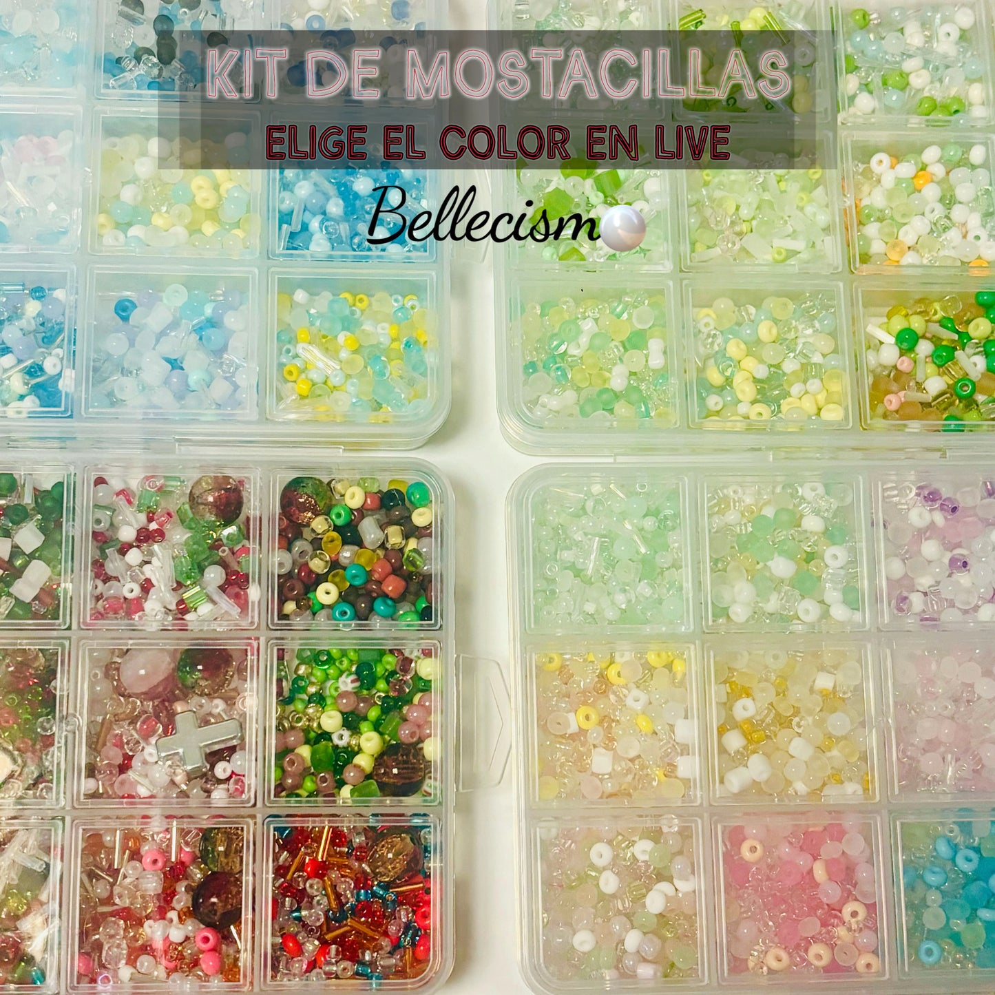 【Kit de mostacillas】9 colores/elige color en Live