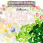 【Encanto floral】cuentas facetadas de vidrio/flores/hojas