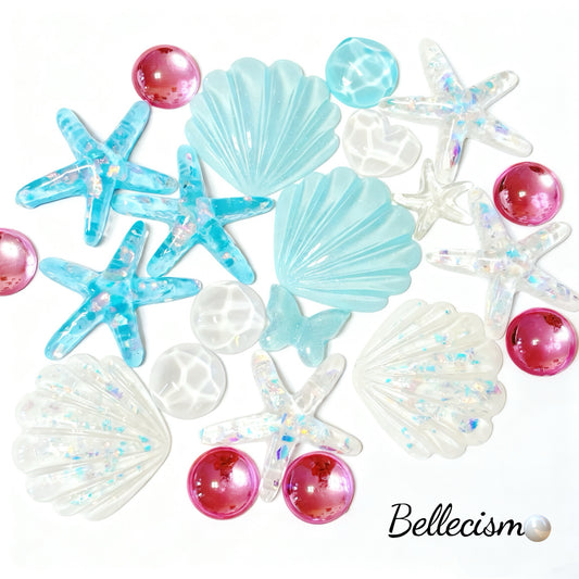 【Nadando en el mar】decoraciones grandes/base plana/240ml