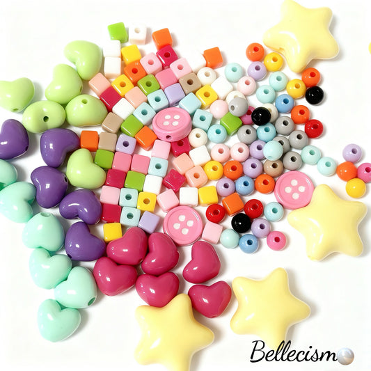 【Arco íris】cuentas acrílicas para colgantes/pulseras/120ml