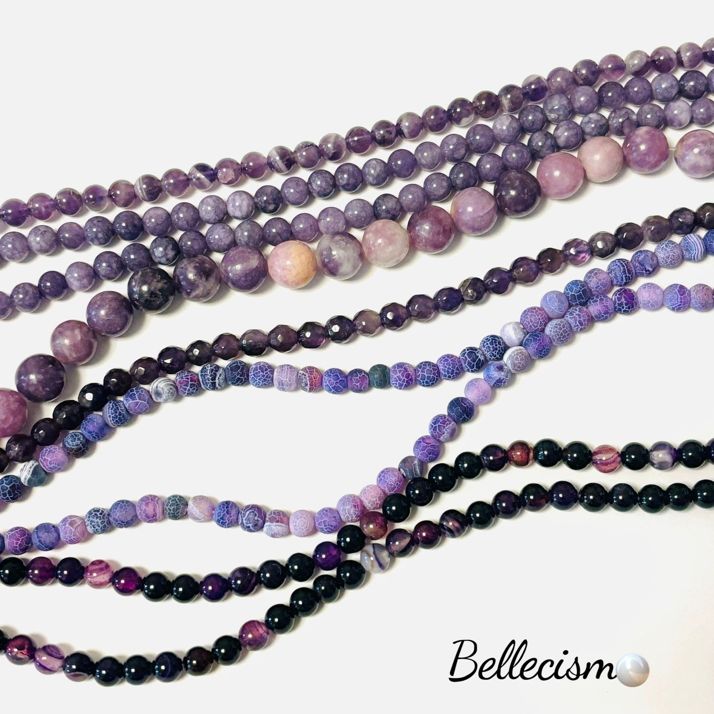 【Cristals lavanda】amatista/ágata/6-10mm/desde 30ml