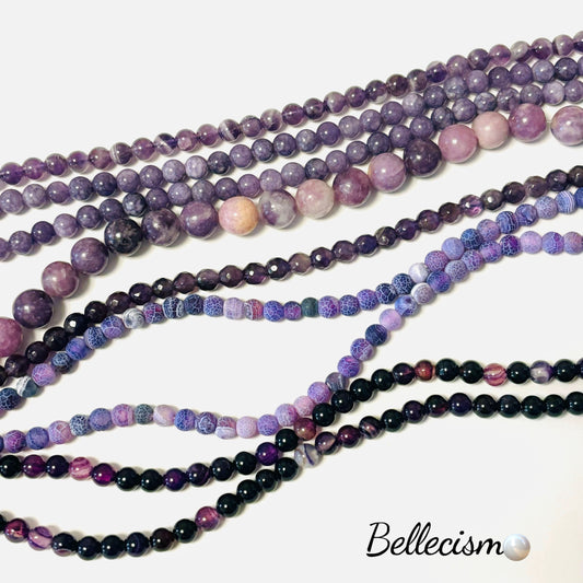 【Cristals lavanda】amatista/ágata/6-10mm/desde 30ml