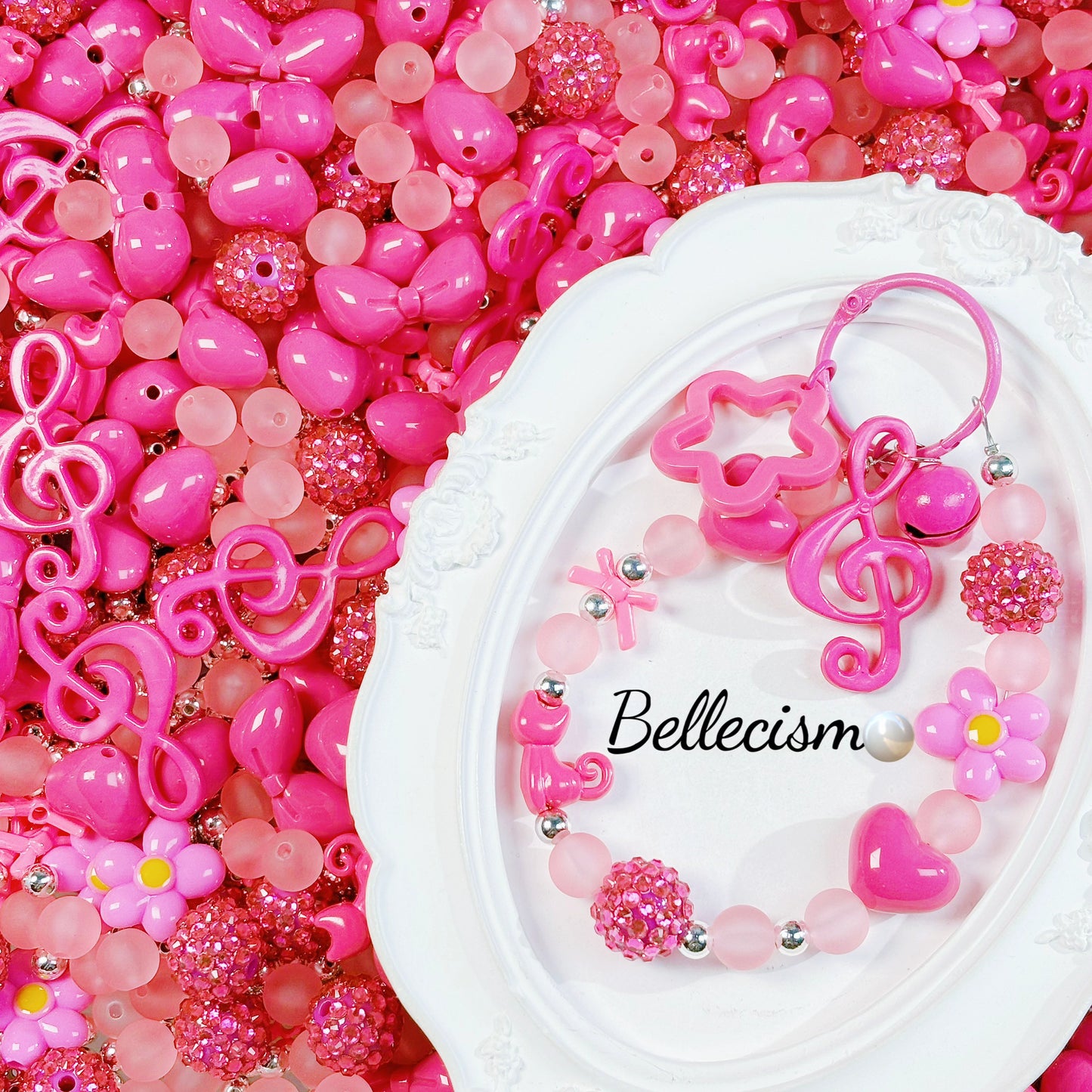 【Fiusha】cuentas acrílicas/gatitos/notas/8-20mm