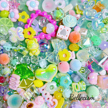 【Súper mezcla】puro vidrio/pura acrílica/mezcla de diferentes colores y tamaños