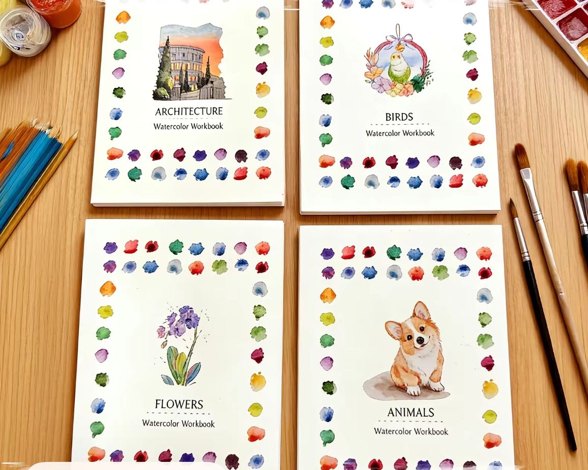 【autorizado】set de pintura/acuarela/paleta mini/2pinceles/26colores