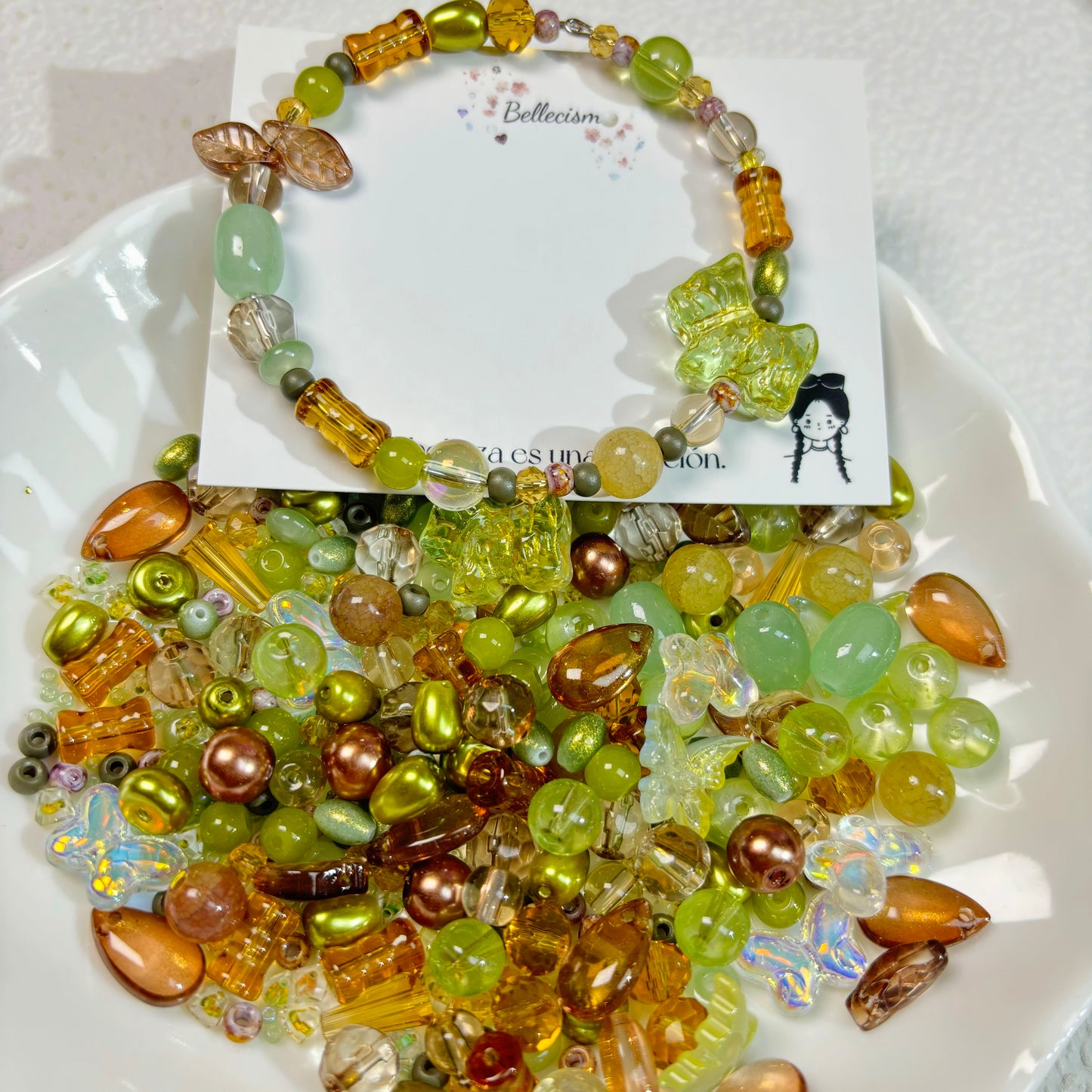 【Cuentas de vidrio】para pulseras/collares/aretes/anillos