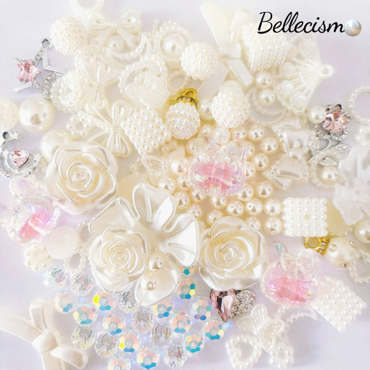 【Perlitas blancas】cuentas para colgantes/pulseras