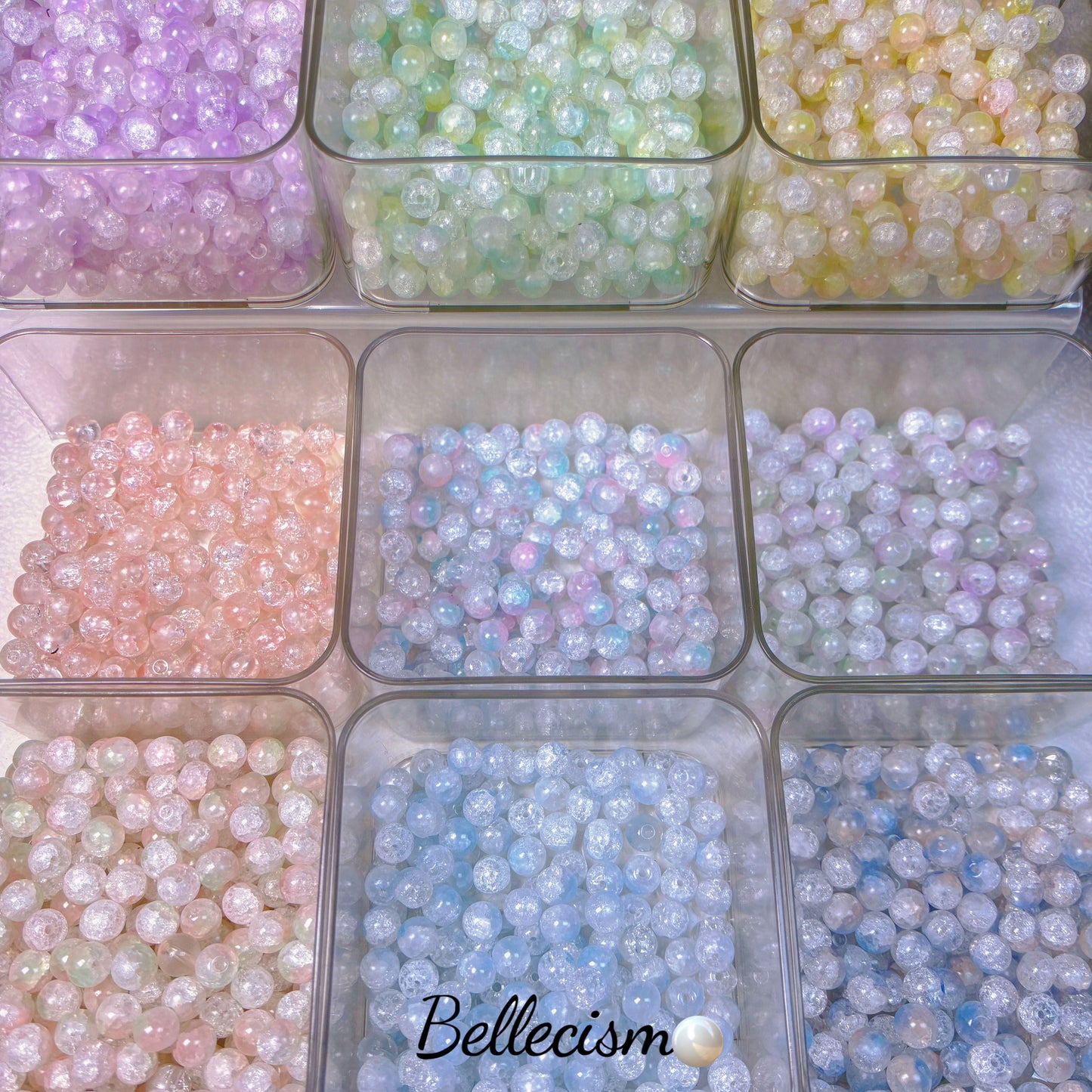【Cuentas de vidrio】para pulseras/collares/aretes/anillos