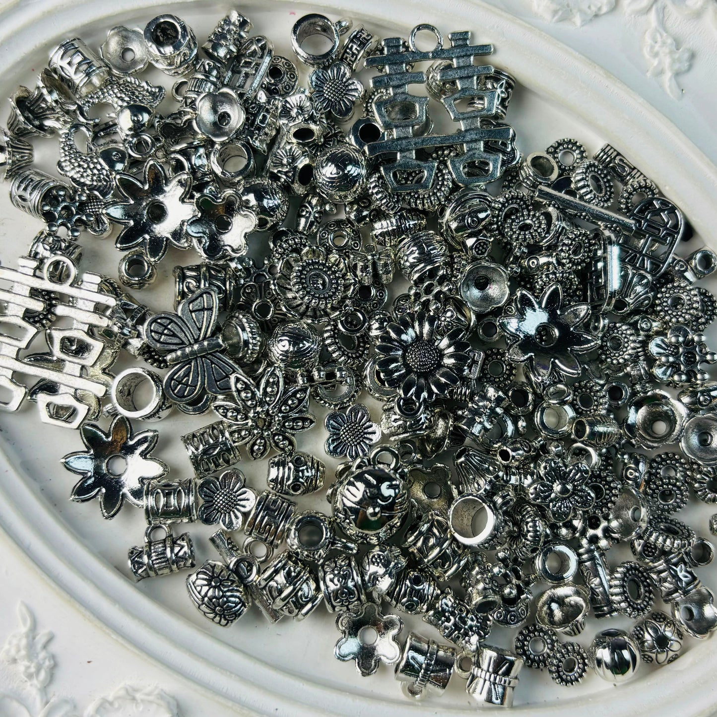 【Cuentas de vidrio】para pulseras/collares/aretes/anillos